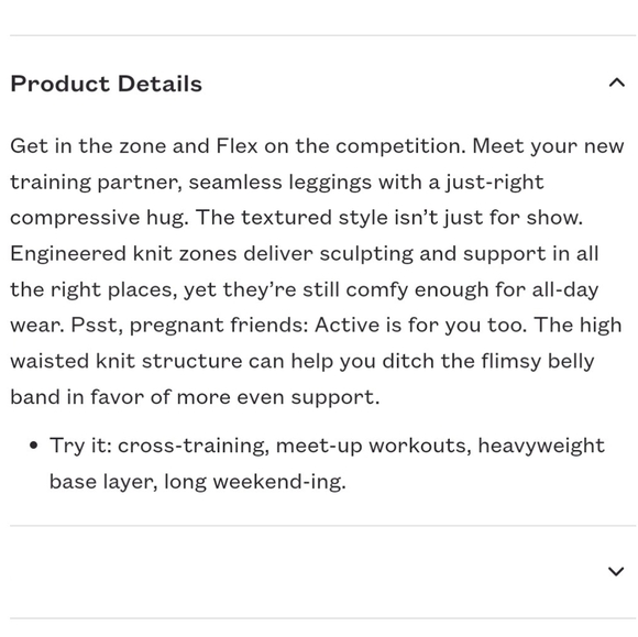 ThirdLove Flex Seamless Compression Legging Ribbed Black Women's Medium - Picture 10 of 10